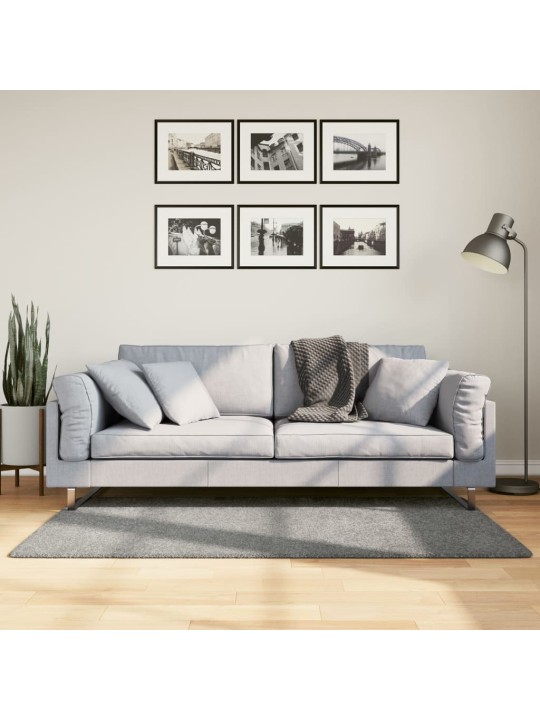 Koberec pamplona s vysokým vlasem moderní zelený 80 x 150 cm