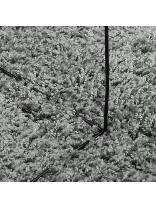 Koberec PAMPLONA s vysokým vlasem moderní zelený 80 x 250 cm