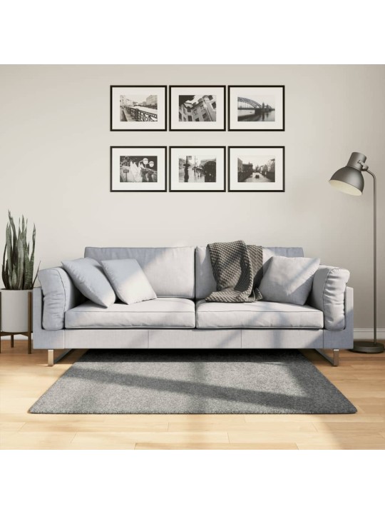 Koberec PAMPLONA s vysokým vlasem moderní zelený 120 x 120 cm