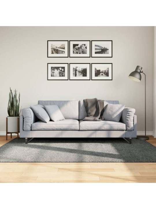 Koberec PAMPLONA s vysokým vlasem moderní zelený 140 x 200 cm