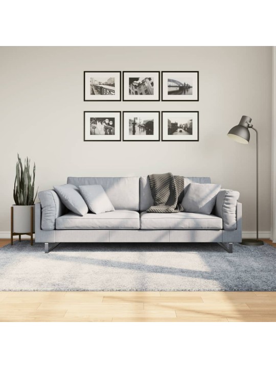 Koberec PAMPLONA s vysokým vlasem moderní modrý 160 x 230 cm