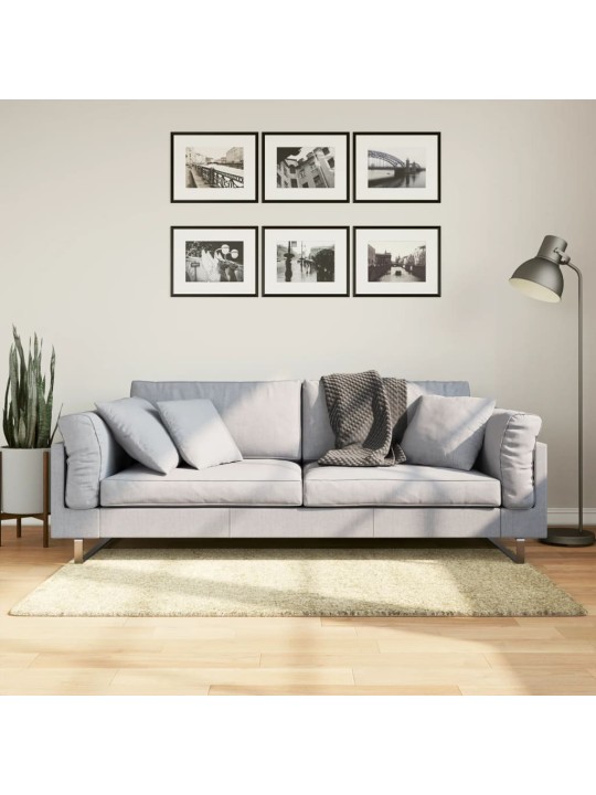 Koberec PAMPLONA s vysokým vlasem moderní zlatý 80 x 150 cm