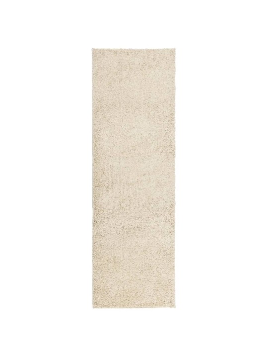 Koberec PAMPLONA s vysokým vlasem moderní zlatý 80 x 250 cm