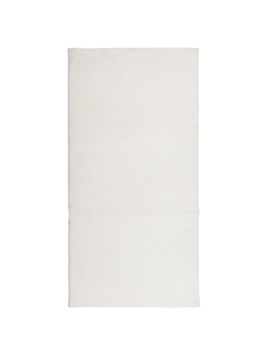 Koberec iza krátký vlas skandinávský vzhled krémový 100x200 cm