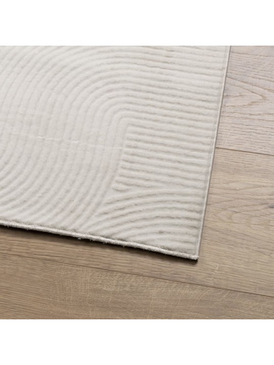 Koberec iza krátký vlas skandinávský vzhled krémový 100x200 cm