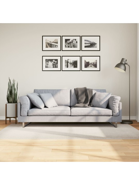 Koberec iza krátký vlas skandinávský vzhled krémový 100x200 cm