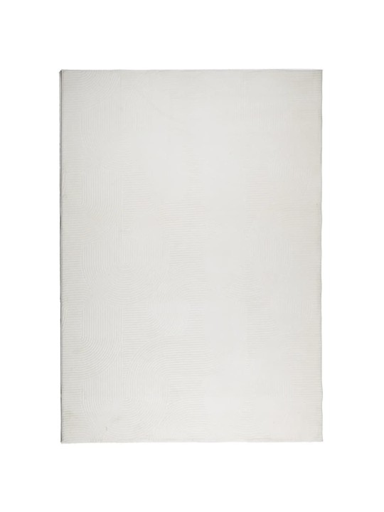 Koberec iza krátký vlas skandinávský vzhled krémový 140x200 cm
