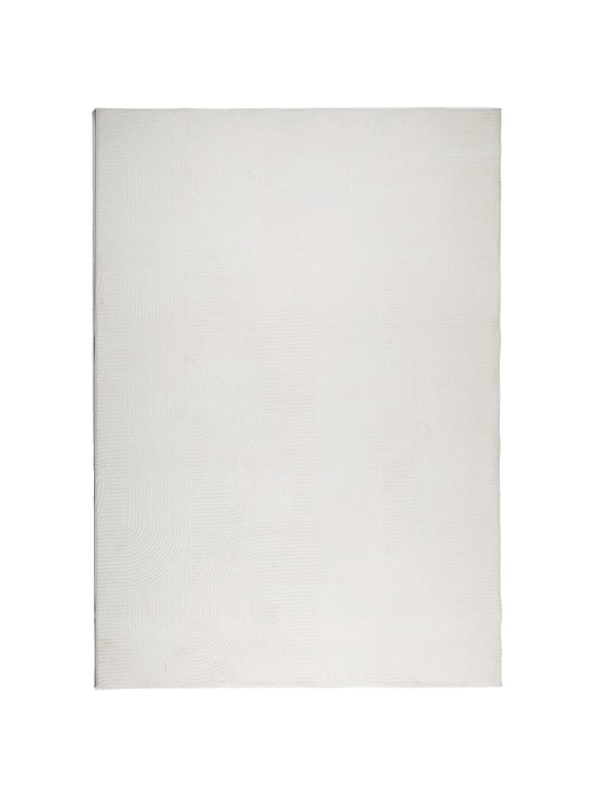 Koberec iza krátký vlas skandinávský vzhled krémový 160x230 cm
