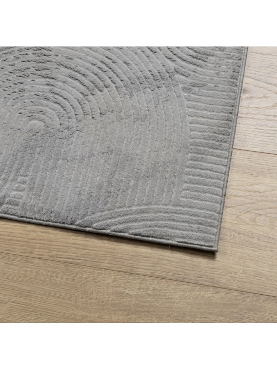 Koberec iza krátký vlas skandinávský vzhled šedý 100 x 200 cm