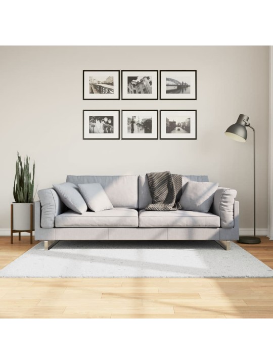 Koberec oviedo krátký vlas šedý 120 x 120 cm