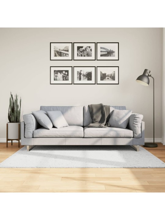 Koberec OVIEDO krátký vlas šedý 120 x 170 cm