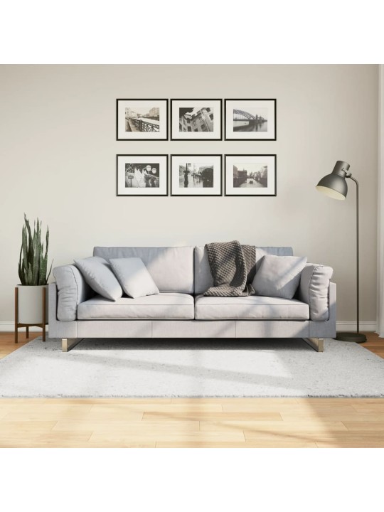Koberec OVIEDO krátký vlas šedý 140 x 200 cm
