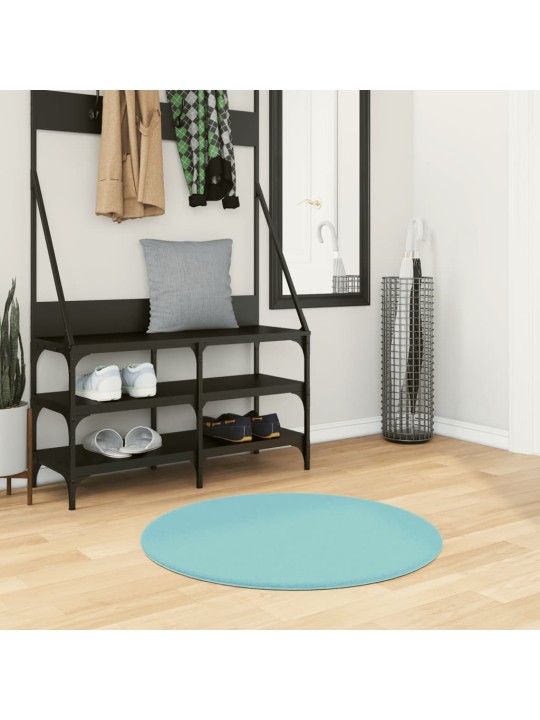 Koberec OVIEDO krátký vlas zelený Ø 80 cm
