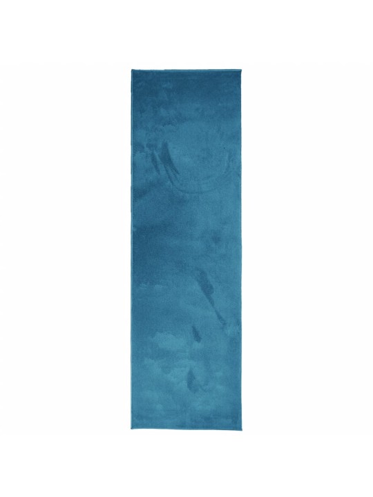 Koberec oviedo krátký vlas tyrkysový 80 x 250 cm