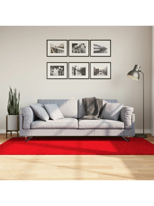 Koberec oviedo krátký vlas červený 100 x 200 cm