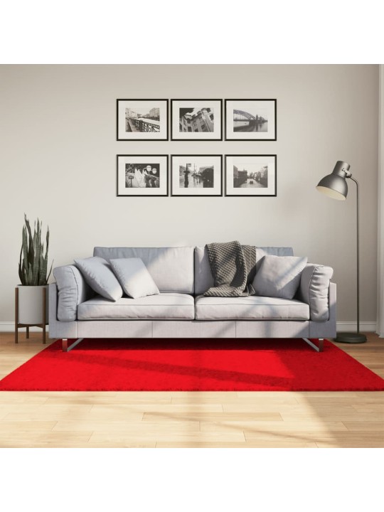 Koberec OVIEDO krátký vlas červený 120 x 170 cm