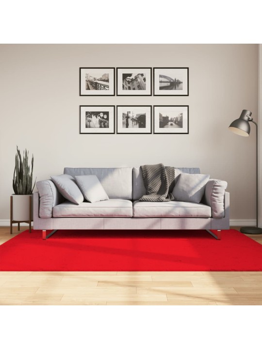 Koberec OVIEDO krátký vlas červený 140 x 200 cm