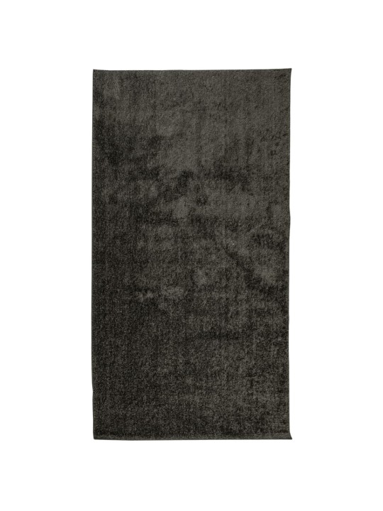Koberec HUARTE vysokým vlasem lesklý vzhled antracit 80x150 cm