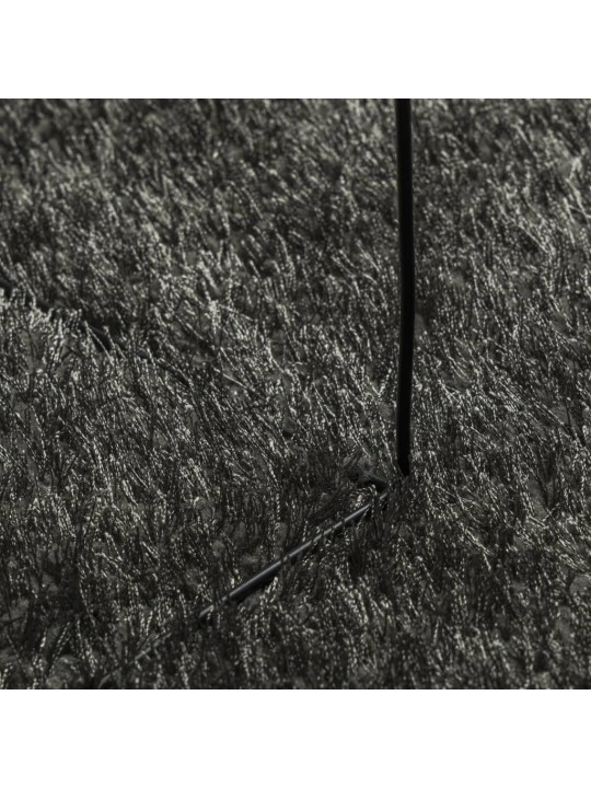 Koberec HUARTE vysokým vlasem lesklý vzhled antracit 100x200 cm
