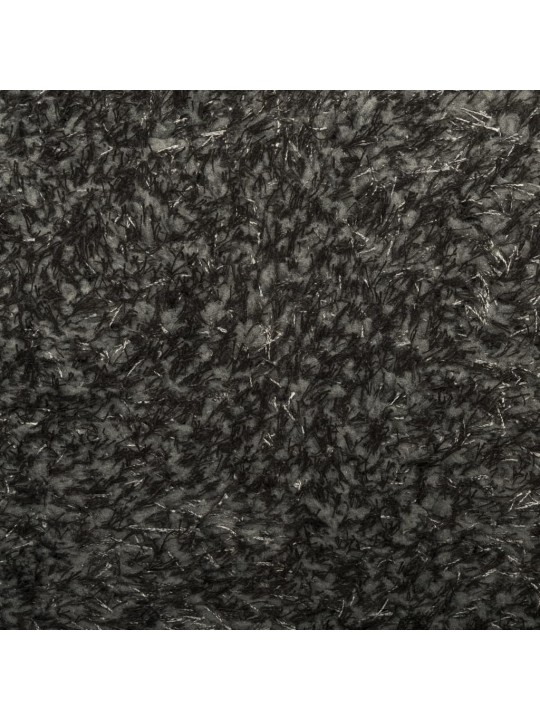 Koberec HUARTE vysokým vlasem lesklý vzhled antracit 100x200 cm