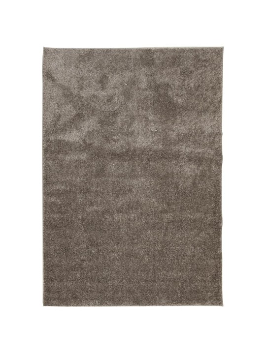 Koberec HUARTE vysokým vlasem lesklý vzhled šedý 160x230 cm