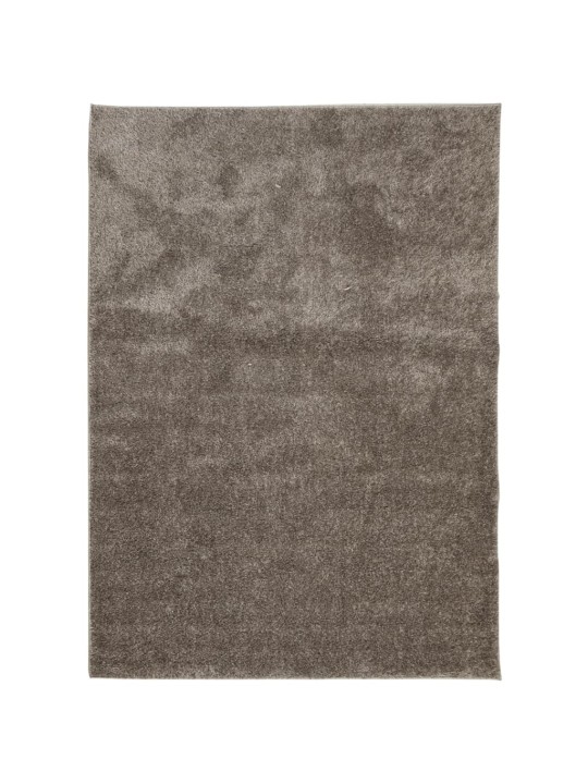 Koberec HUARTE vysokým vlasem lesklý vzhled šedý 200x280 cm