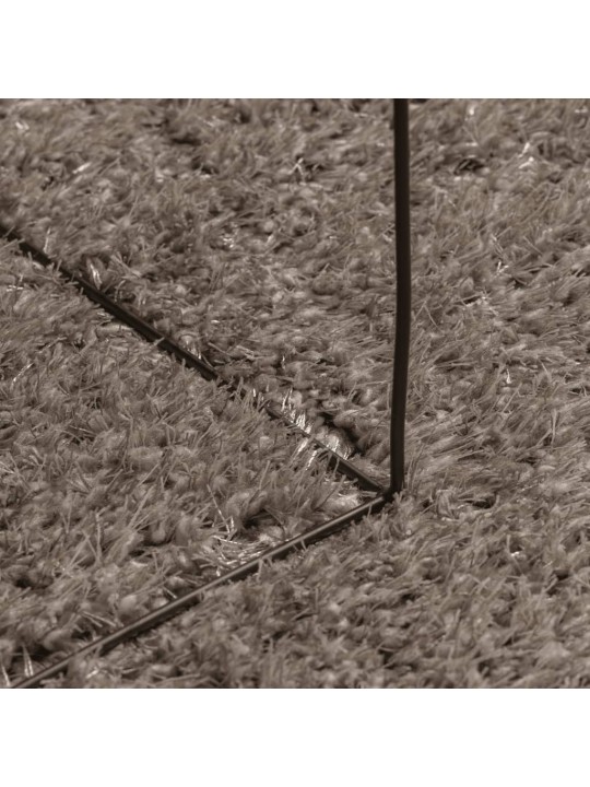 Koberec HUARTE vysokým vlasem lesklý vzhled šedý 200x280 cm