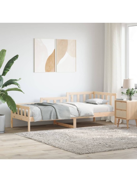 Válenda bez matrace 80 x 200 cm masivní borovice