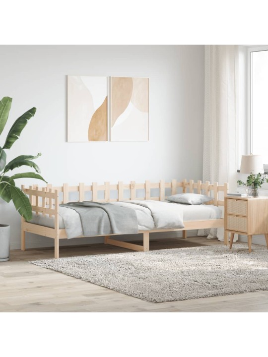 Válenda bez matrace 90 x 200 cm masivní borovice