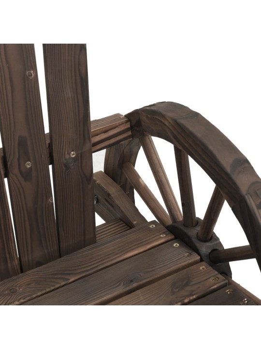 Zahradní židle Adirondack masivní jedlové dřevo růžové
