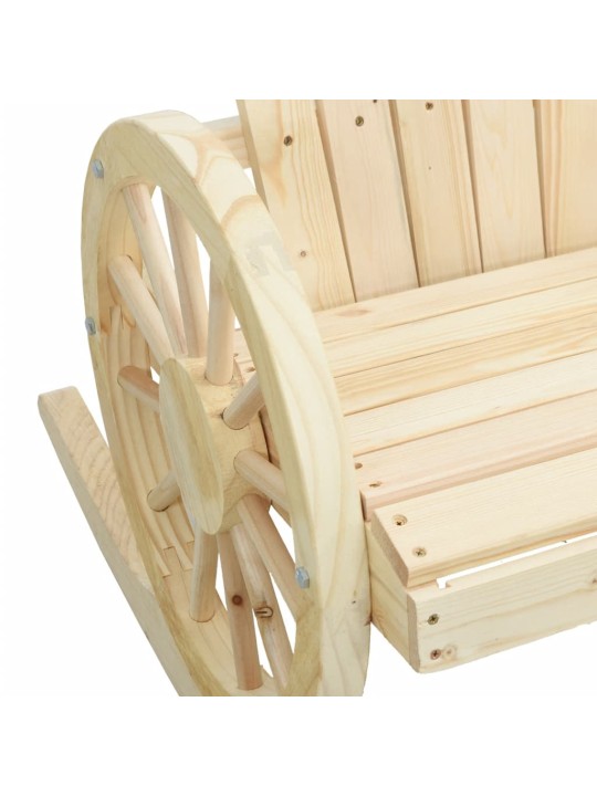 Houpací křeslo Adirondack masivní jedlové dřevo