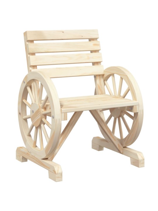 Zahradní židle 2 ks 58 x 58 x 78,5 cm masivní jedlové dřevo
