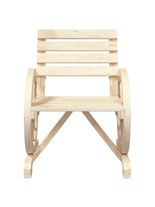 Zahradní židle 2 ks 58 x 58 x 78,5 cm masivní jedlové dřevo