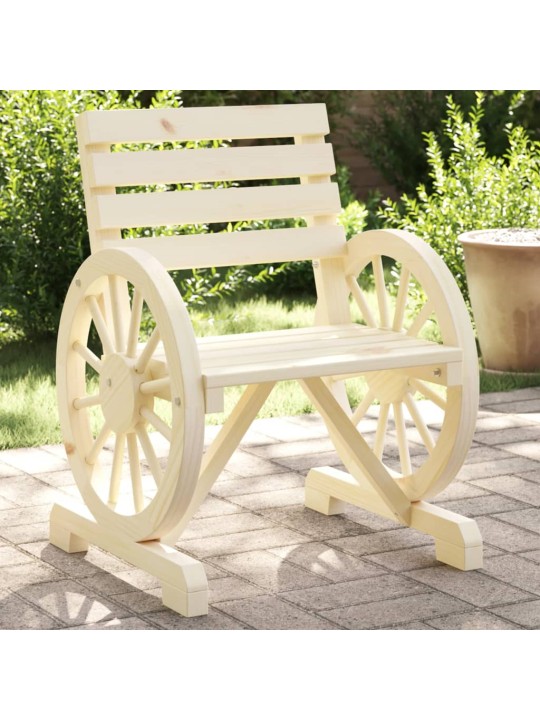Zahradní židle 2 ks 58 x 58 x 78,5 cm masivní jedlové dřevo