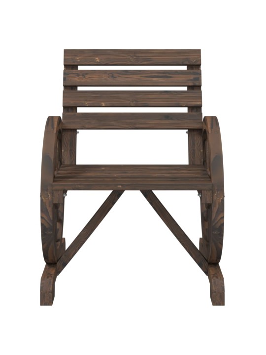 Zahradní židle 2 ks 58 x 58 x 78,5 cm masivní jedlové dřevo