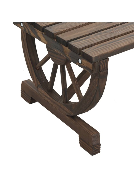 Zahradní lavice 115 cm masivní jedlové dřevo