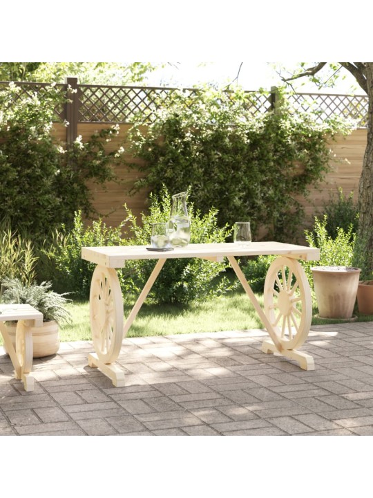 Zahradní stůl 115 x 55 x 65 cm masivní jedlové dřevo