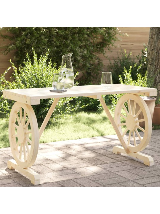 Zahradní stůl 115 x 55 x 65 cm masivní jedlové dřevo