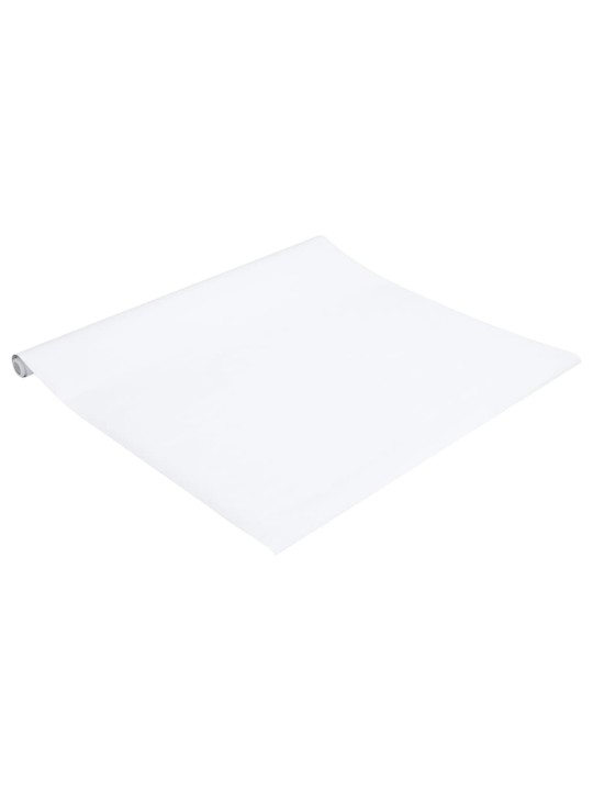 Tapeta na nábytek samolepicí matná bílá 90 x 500 cm PVC