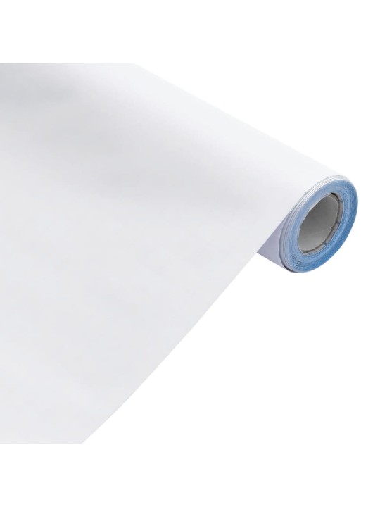 Tapeta na nábytek samolepicí matná bílá 90 x 500 cm PVC