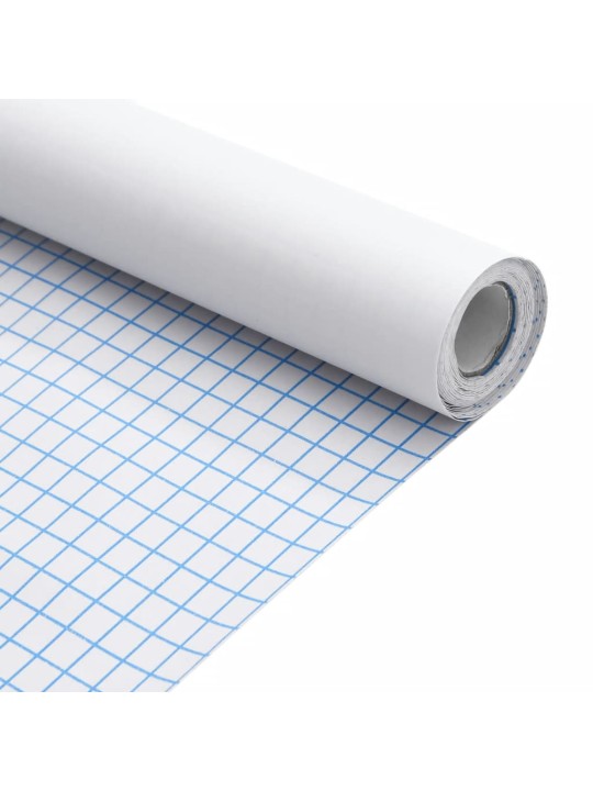 Tapeta na nábytek samolepicí matná bílá 90 x 500 cm PVC