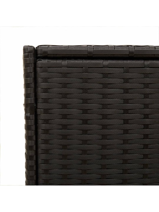Zahradní úložný box černý 283 l polyratan