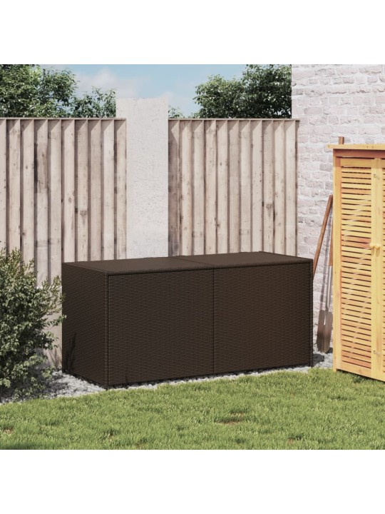 Zahradní úložný box hnědý 283 l polyratan