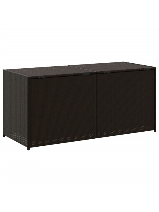 Zahradní úložný box hnědý 283 l polyratan