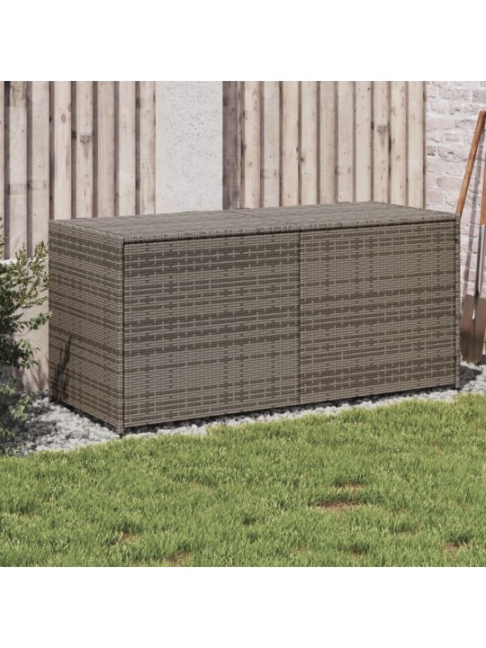 Zahradní úložný box šedý 283 l polyratan