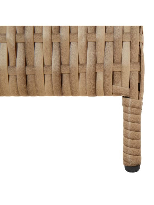 Dělicí stěna 4 panely béžová polyratan