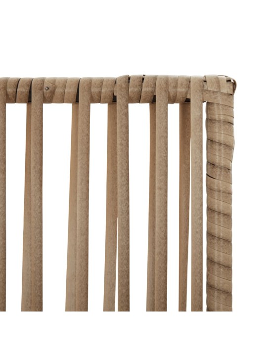 Dělicí stěna 5 panelů béžová polyratan