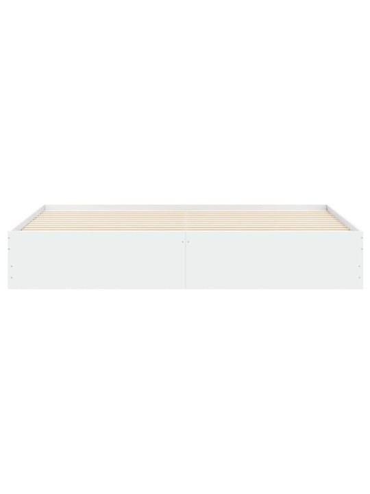 Rám postele se zásuvkami bílý 200 x 200 cm kompozitní dřevo