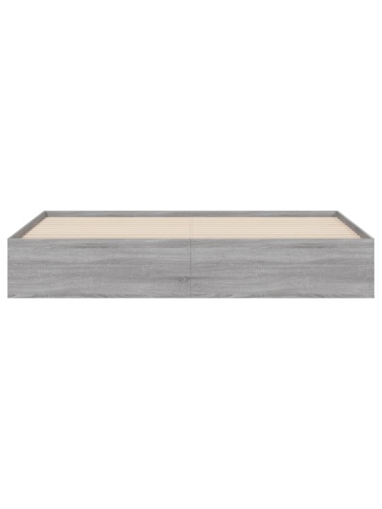 Rám postele se zásuvkami šedý sonoma 200 x 200 cm kompozit