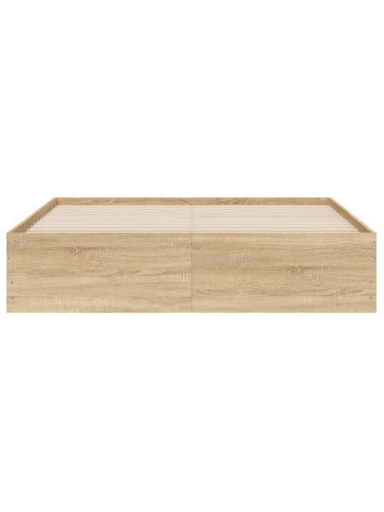 Rám postele se zásuvkami dub sonoma 150x200 cm kompozitní dřevo